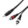 1.5m 3.5mm Stereo Jack – 2 x Phono Cable Lead