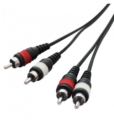 1.5m 2 x Phono to 2 x Phono Cable Lead