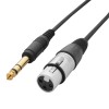 0.25m XLR Female – 6.35mm Stereo Jack Cable Lead
