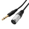 1m XLR Male – 6.35mm Stereo Jack Cable Lead