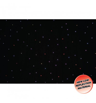 PRO 6 x 3m Tri LED Black Starcloth (Add on for STAR12)